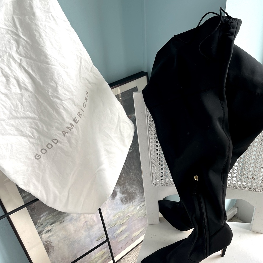 Good American over knee boots black size 7
